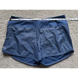 Under Armor WOMENS Get Going Shorts Blue Lined Size Large